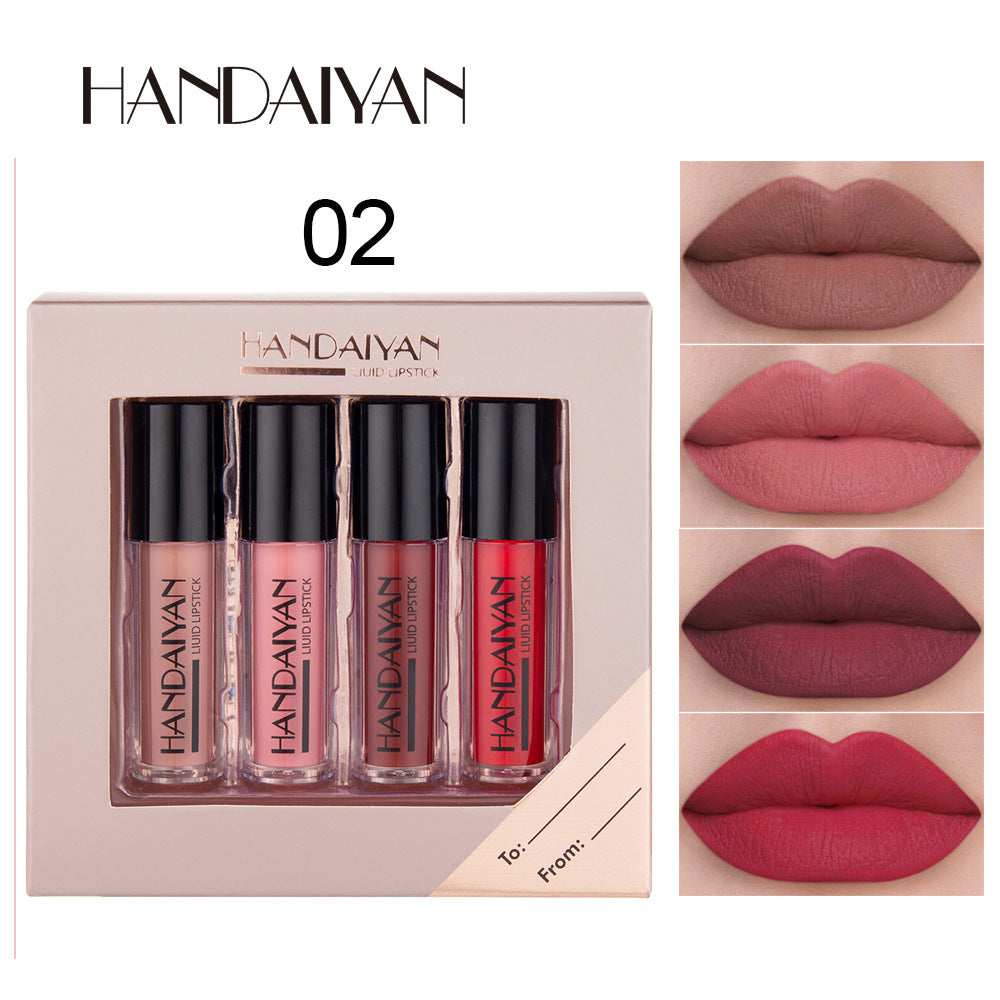 Velvet Matte Lip Gloss Set (4 Shades)